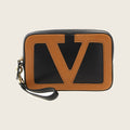 VLogo Lambskin Clutch – Multicolour