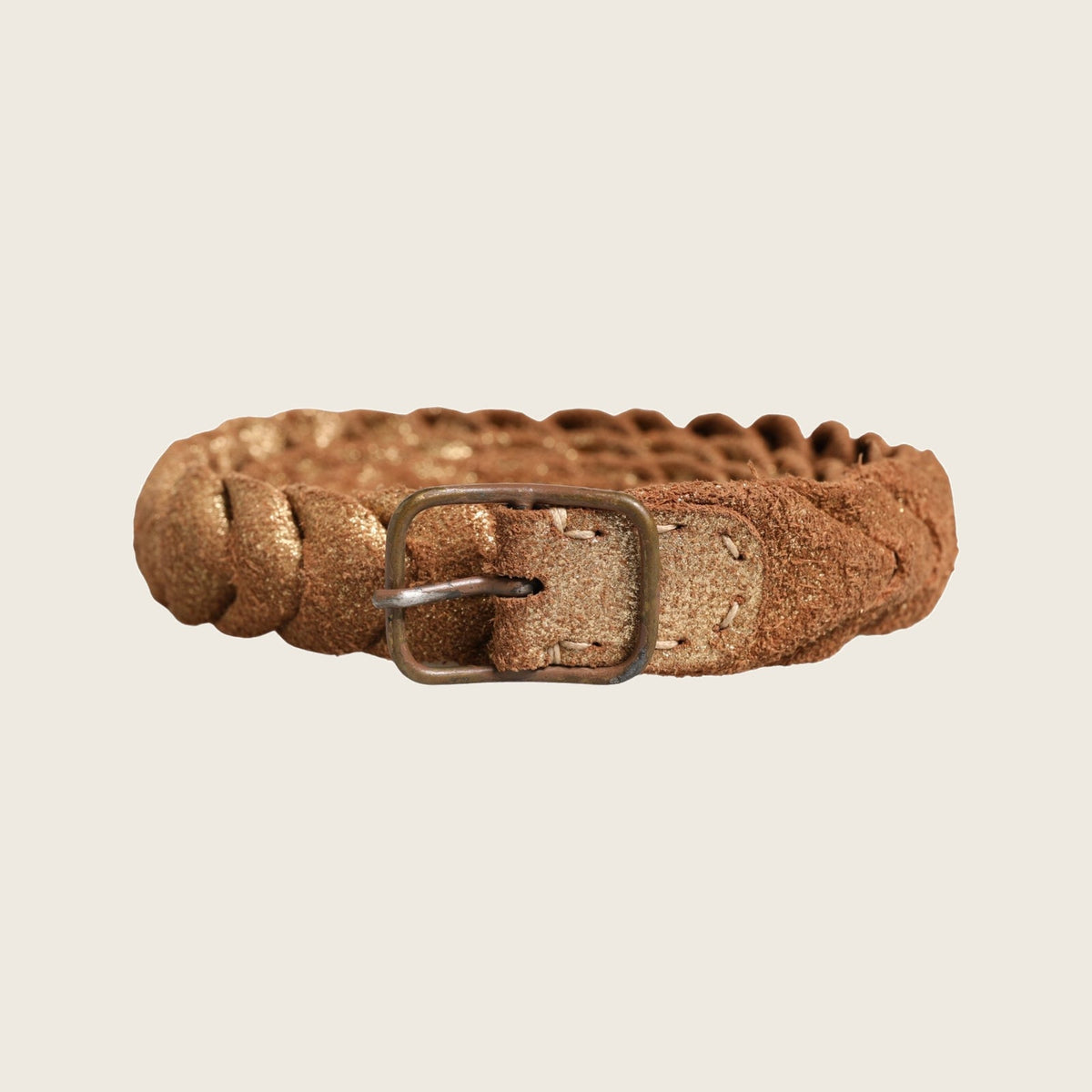 Buckled Leather Belt – Brown