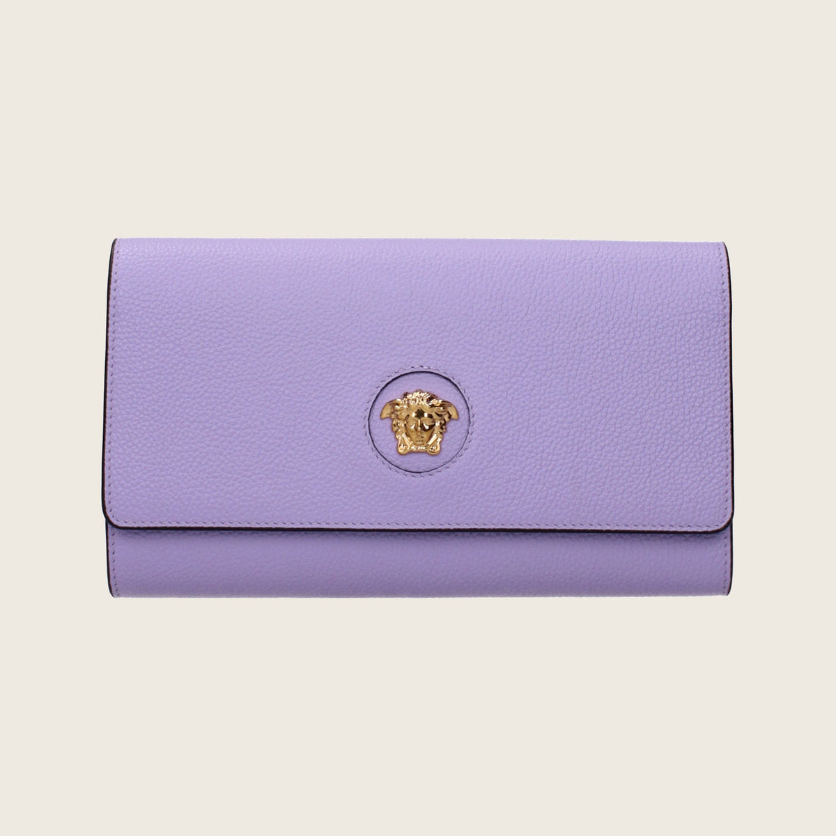 Leather Clutch – Purple