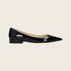Leather Ballet Flats – Black