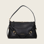 Leather Shoulder Bag – Black