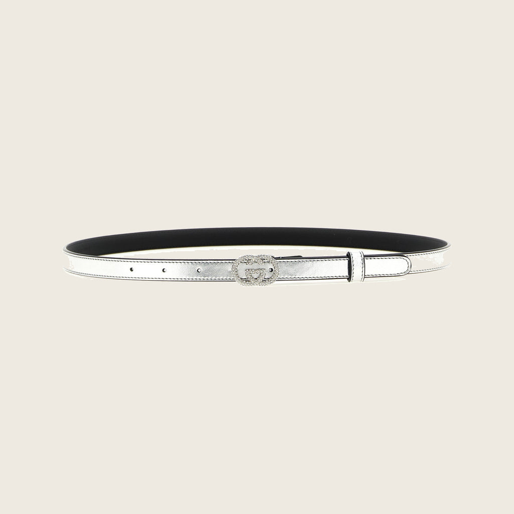 Leather Belt – Silver