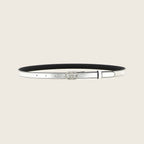 Leather Belt – Silver