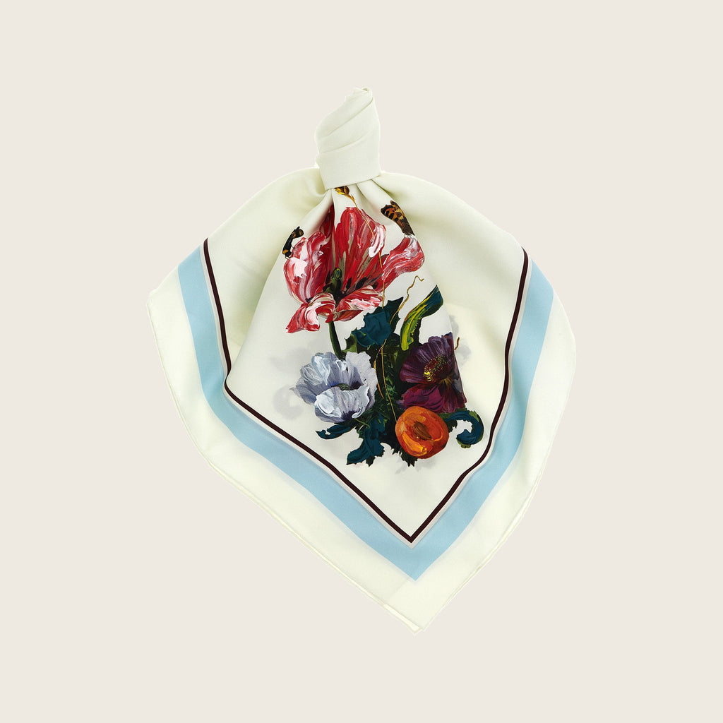 Silk Scarf – White