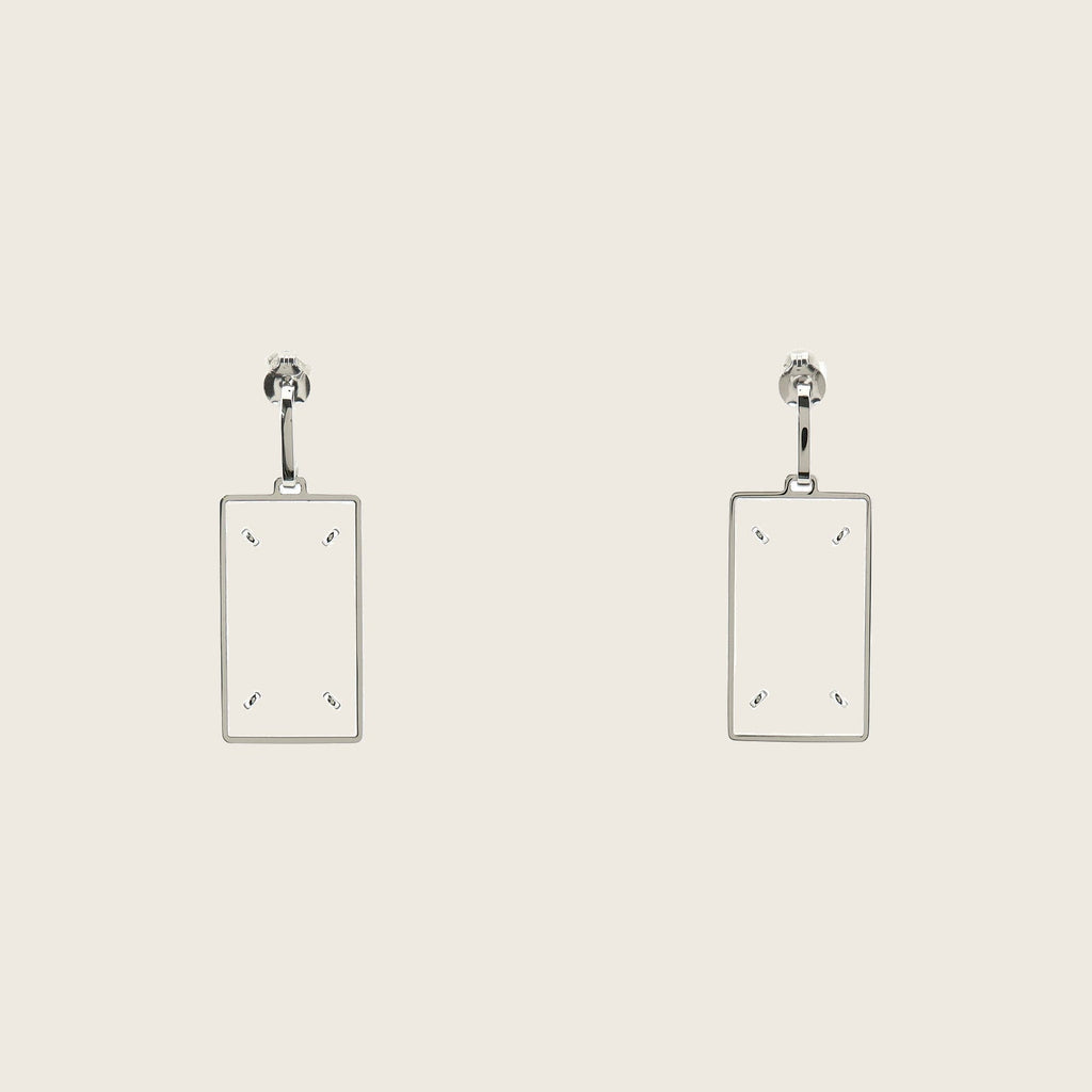 Brass Earrings – Silver