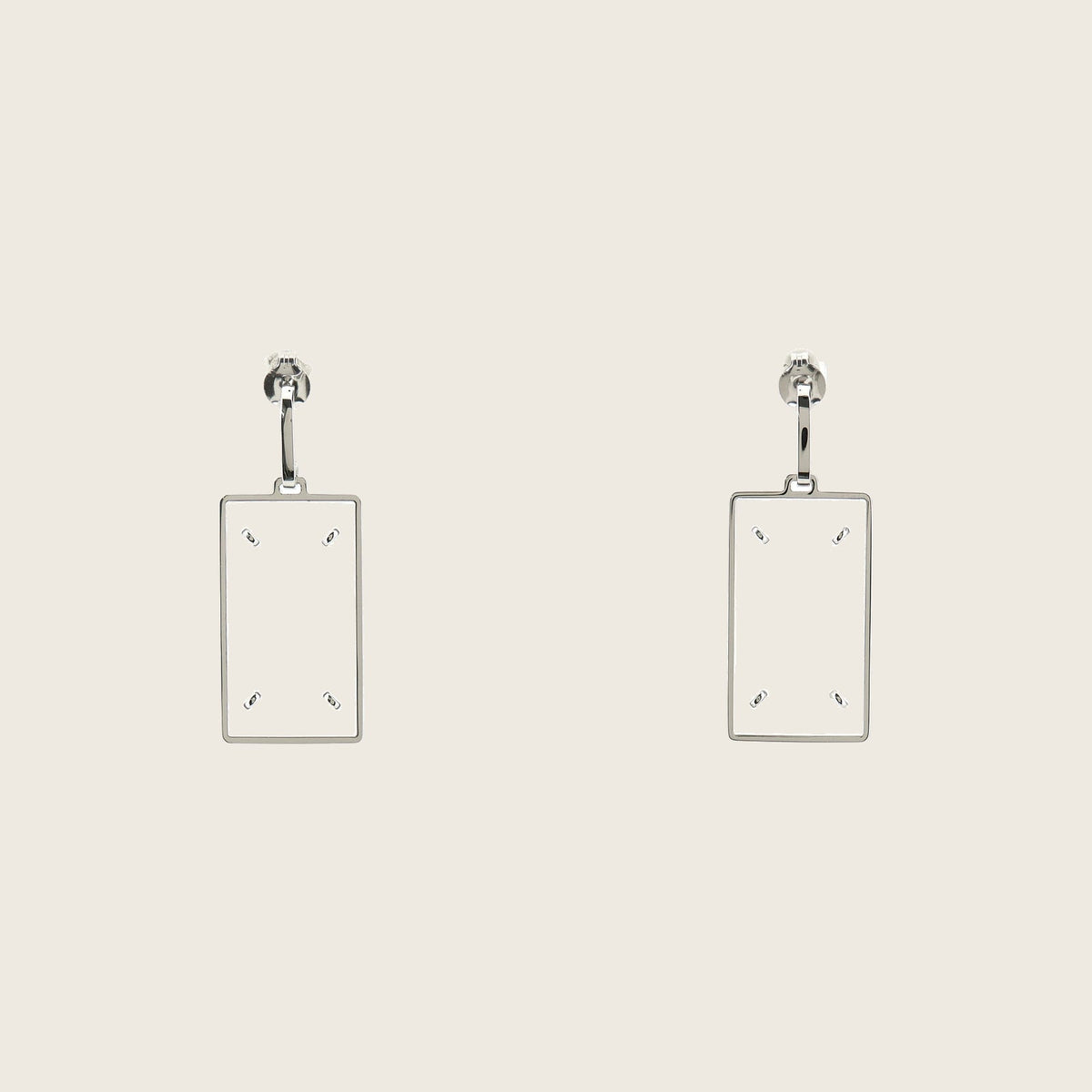 Brass Earrings – Silver