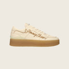 Leather Sneakers – Beige