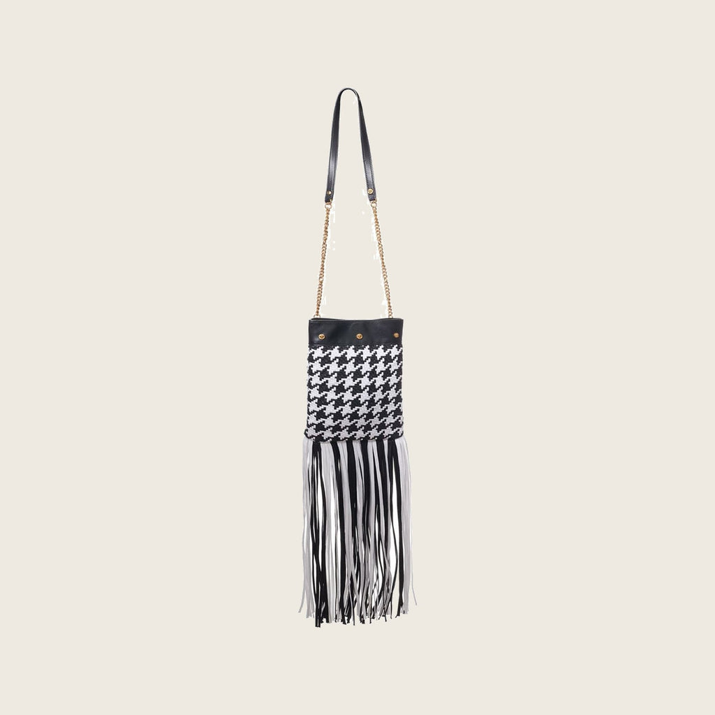 Leather Shoulder Bag – Black
