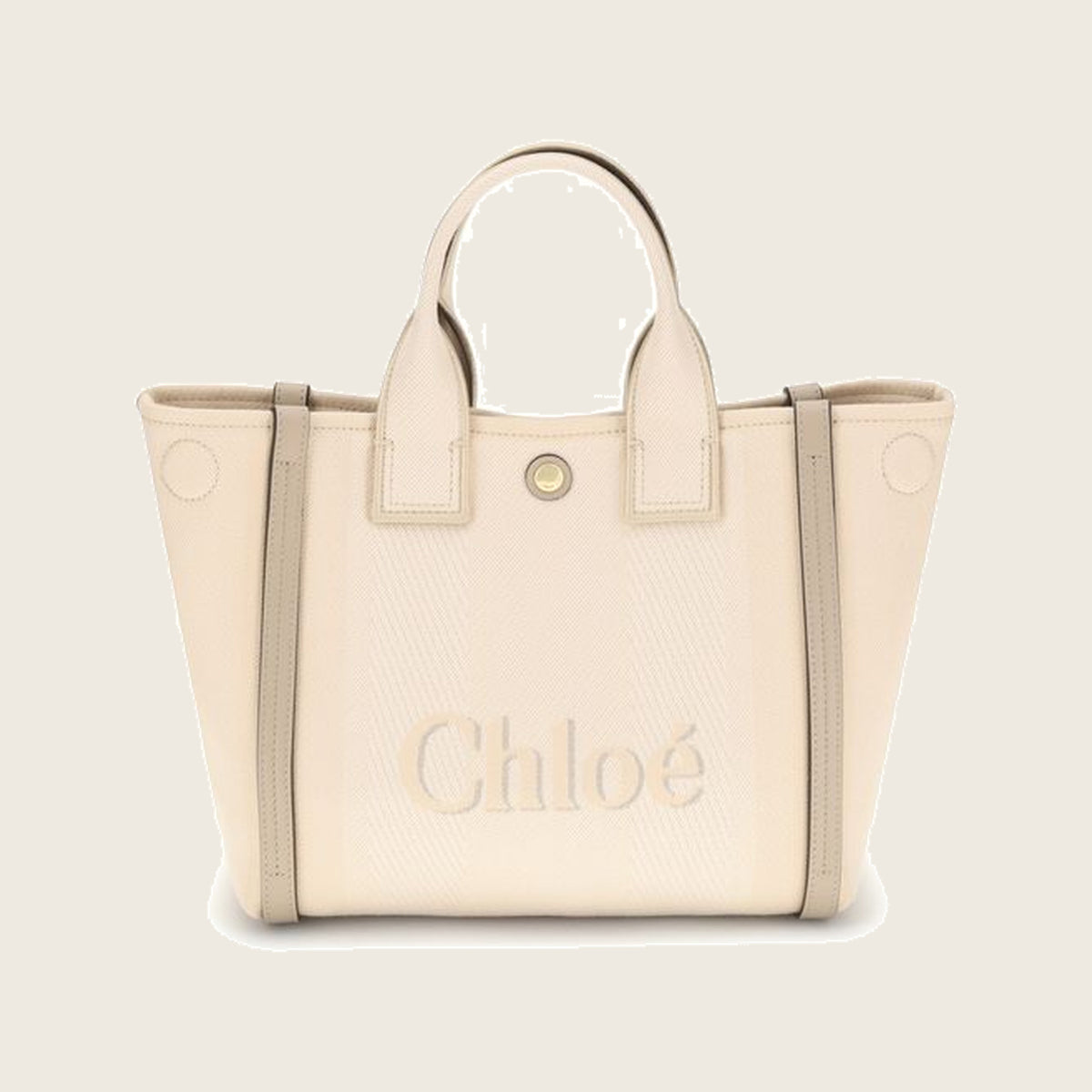 Cotton Handbag – Beige