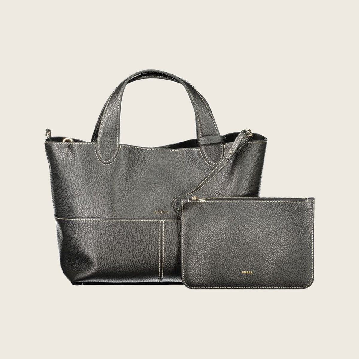 Leather Handbag – Black