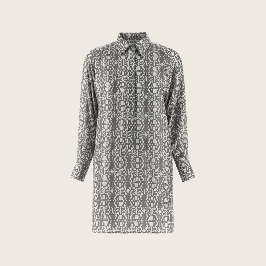 Robe en soie – Gris