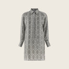 Robe en soie – Gris