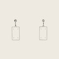 Brass Earrings – Silver