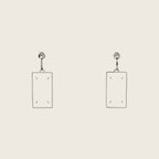 Brass Earrings – Silver