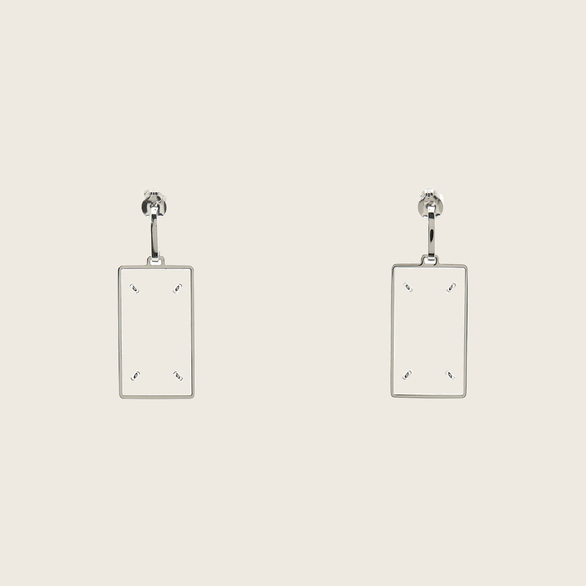 Brass Earrings – Silver