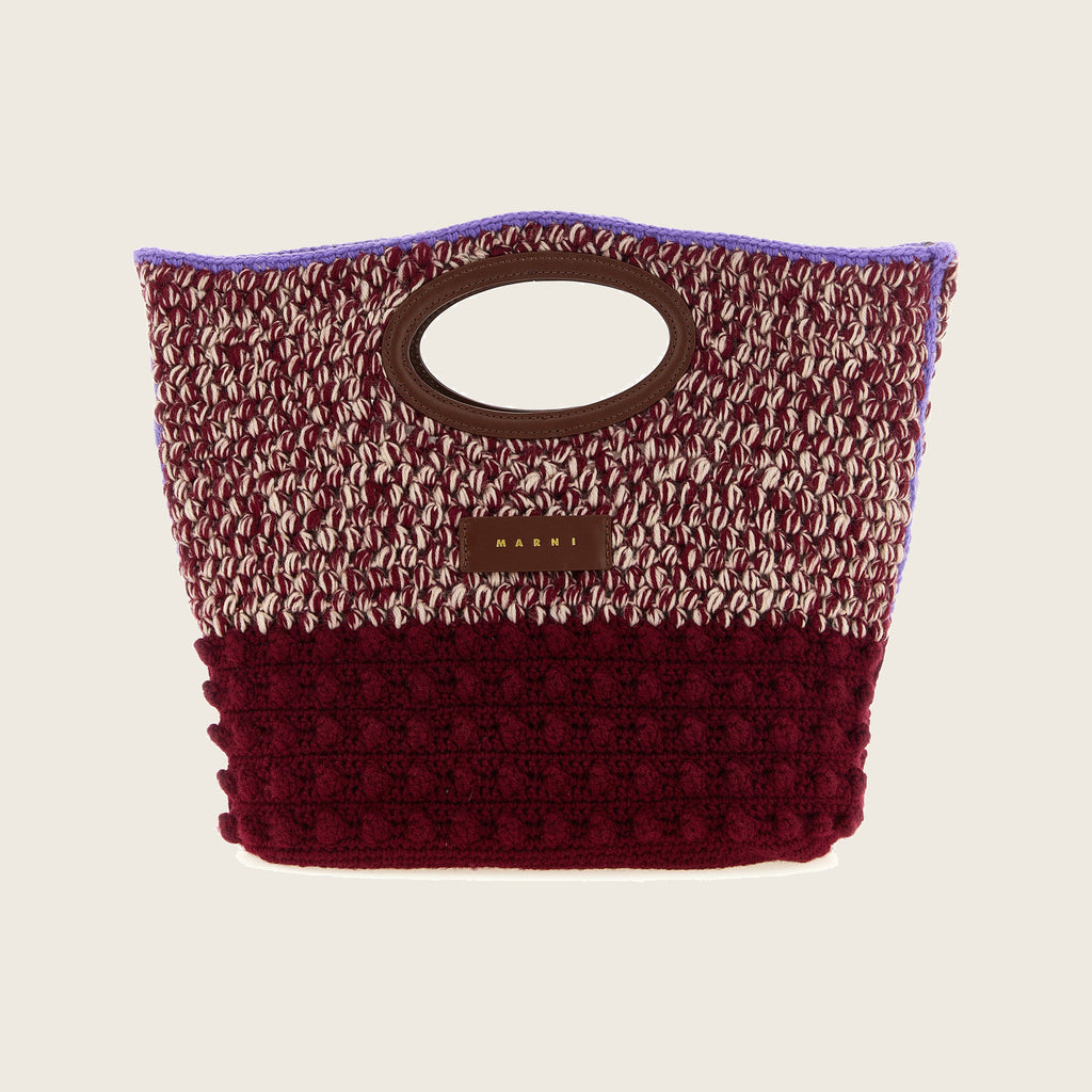 Wool Handbag – Burgundy