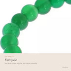 Cross Bracelet – Green Jade