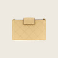 Lambskin Card Holder – Beige