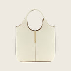 Leather Tote Bag – White