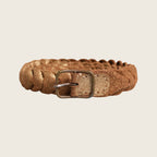 Buckled Leather Belt – Brown